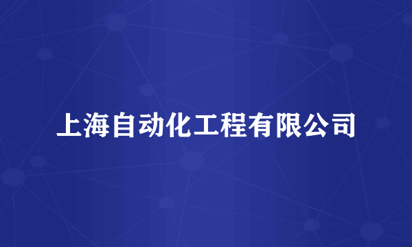 上海自动化工程有限公司