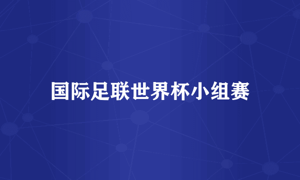 国际足联世界杯小组赛