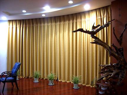 电动布艺开合窗帘