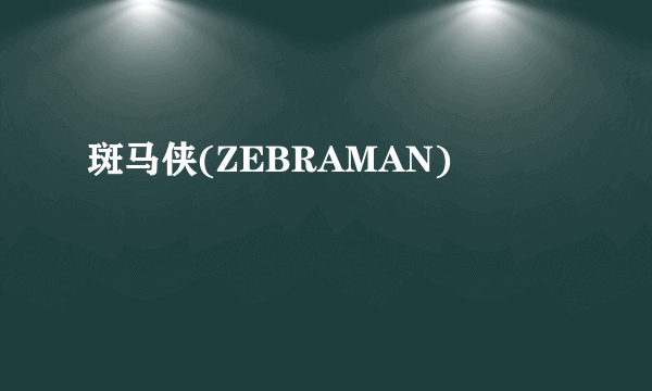 斑马侠(ZEBRAMAN)