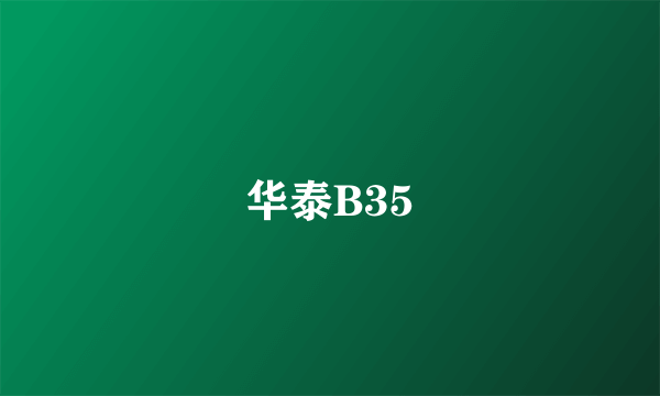 华泰B35