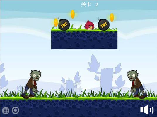 愤怒的小鸟VS僵尸