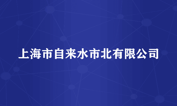 上海市自来水市北有限公司