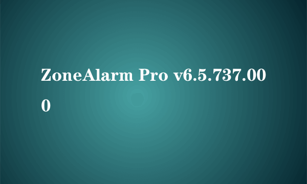 ZoneAlarm Pro v6.5.737.000