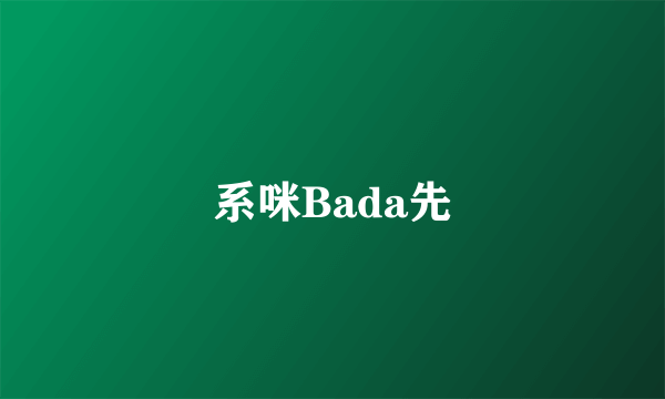 系咪Bada先
