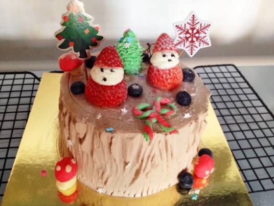 圣诞巧克力蛋糕