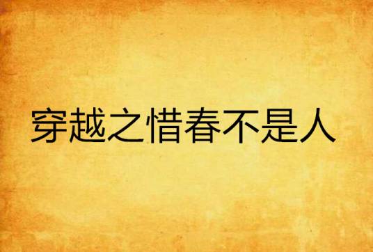 穿越之惜春不是人（网络小说）
