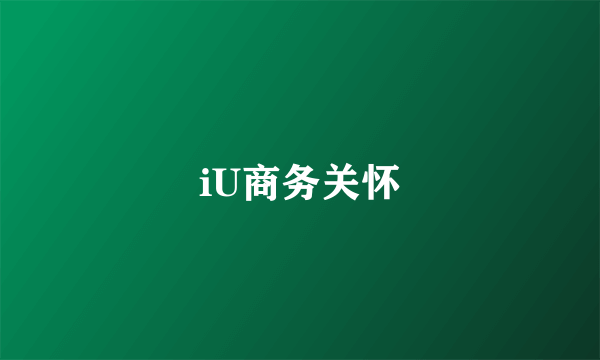 iU商务关怀