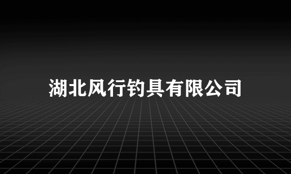 湖北风行钓具有限公司