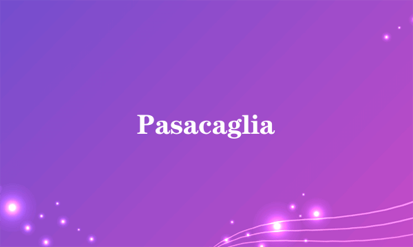 Pasacaglia