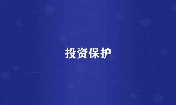投资保护