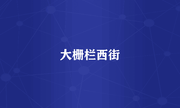 大栅栏西街
