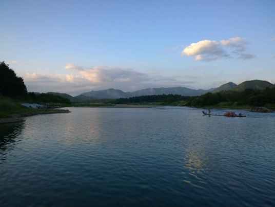 楠溪江龙河渡竹筏漂流