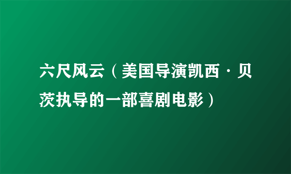 六尺风云（美国导演凯西·贝茨执导的一部喜剧电影）