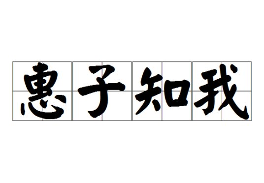 惠子知我