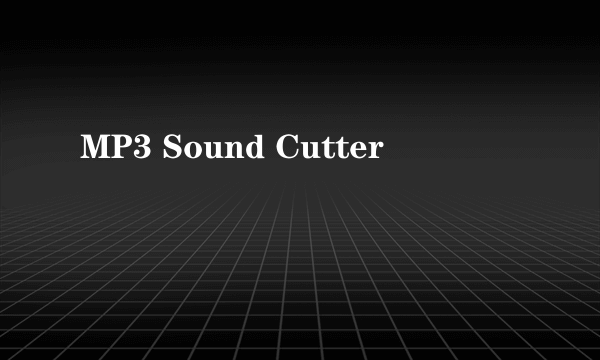 MP3 Sound Cutter