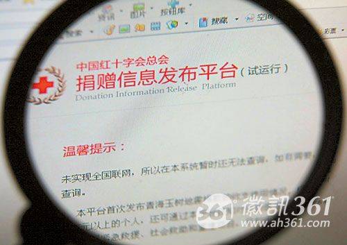 红十字会捐赠查询平台
