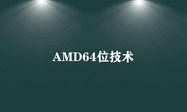 AMD64位技术