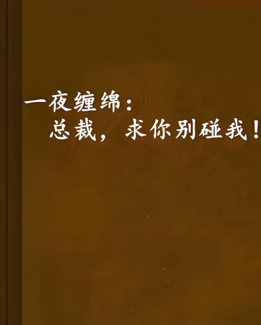 一夜缠绵：总裁，求你别碰我！