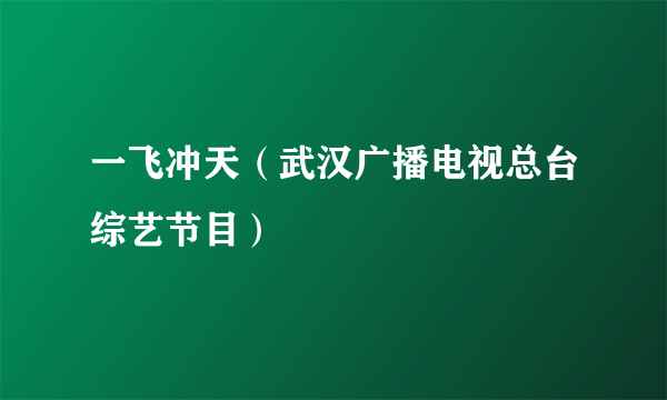 一飞冲天（武汉广播电视总台综艺节目）