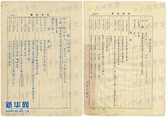 日本战犯的侵华罪行自供