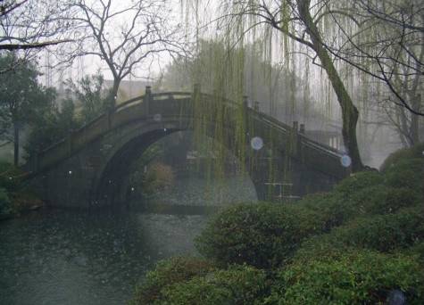 灞桥柳（西安城东一座古桥）