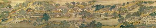 清明上河图（清代宫廷画家创作的绢本设色画）