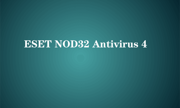 ESET NOD32 Antivirus 4