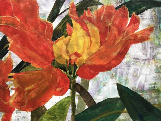 香蕉花（李仲舒绘画作品）