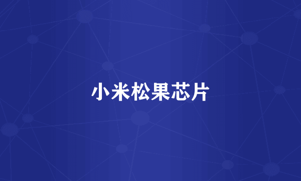 小米松果芯片