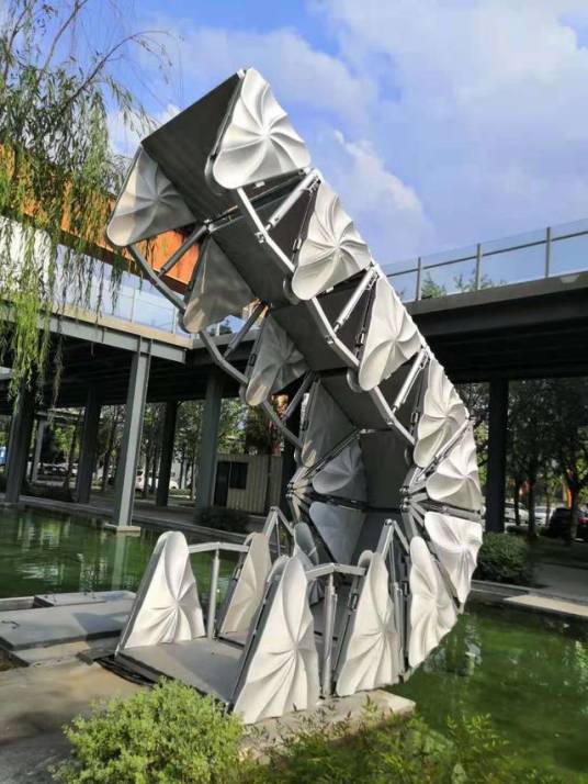 3D打印可伸缩景观人行桥
