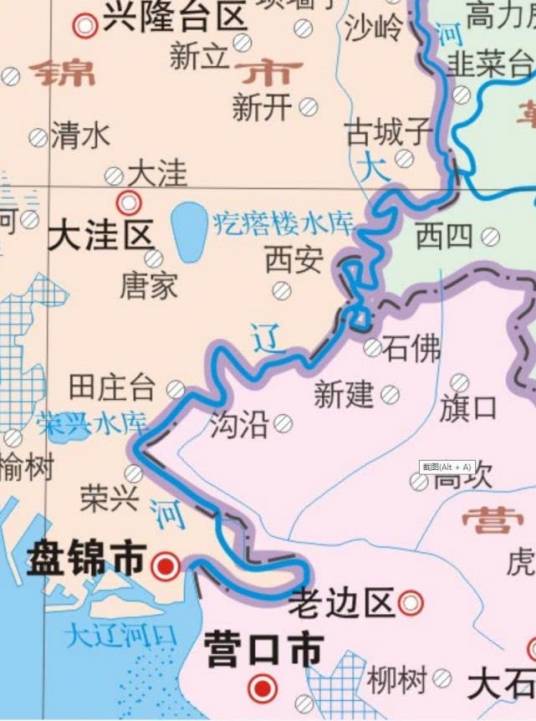 大辽河（辽宁省浑河太子河外辽河合流后下游河段）