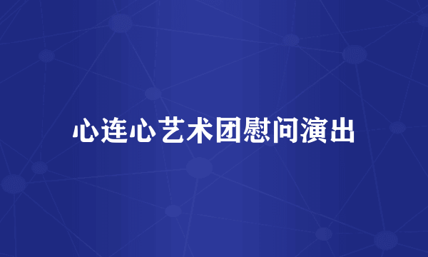 心连心艺术团慰问演出
