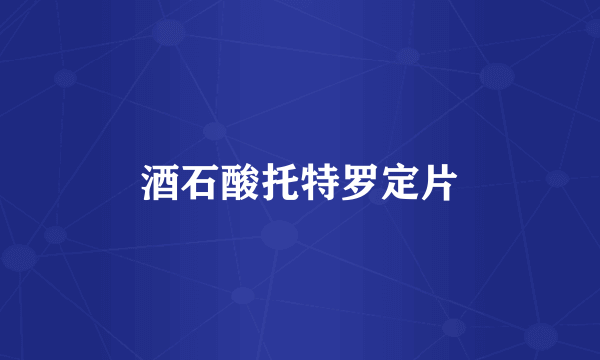 酒石酸托特罗定片