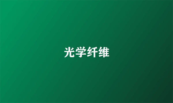 光学纤维