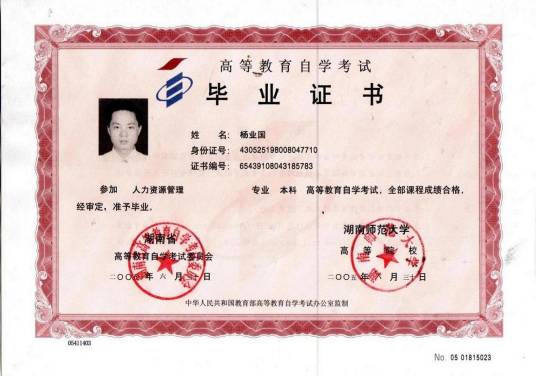 自考人力资源管理专业