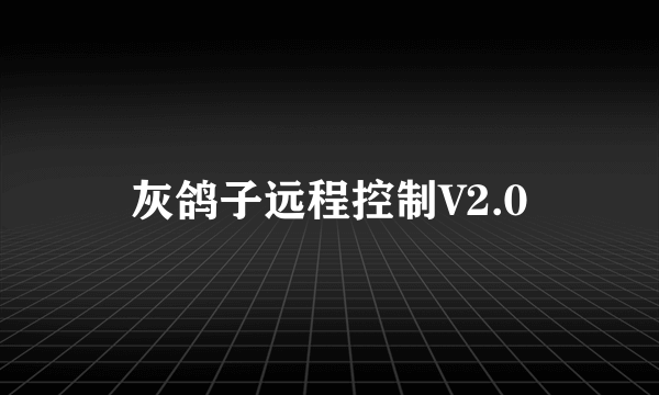 灰鸽子远程控制V2.0