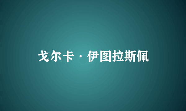 戈尔卡·伊图拉斯佩