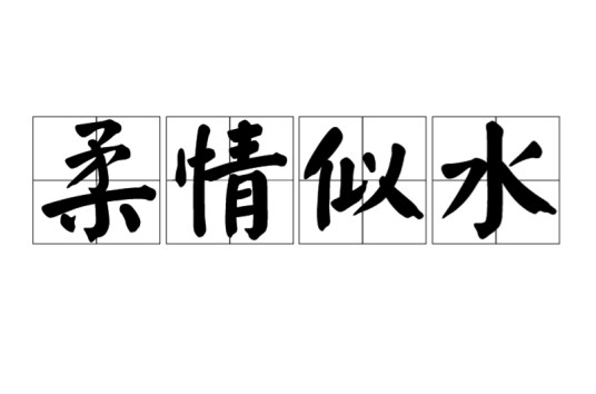 柔情似水（成语）