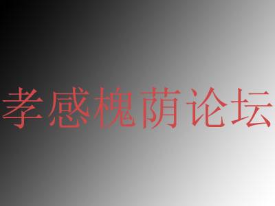 孝感槐荫论坛