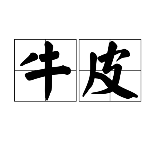 牛皮（词语释义）