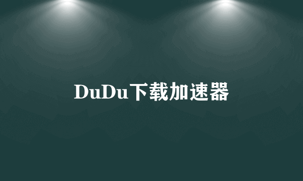 DuDu下载加速器