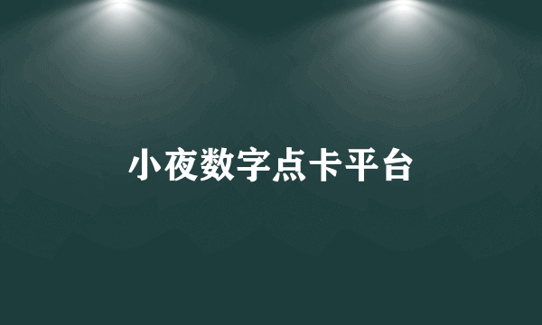 小夜数字点卡平台