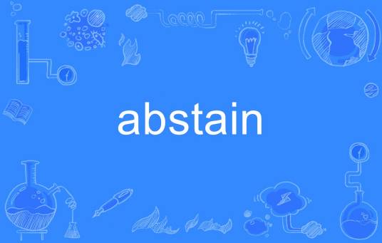 abstain
