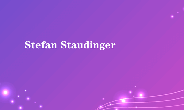 Stefan Staudinger