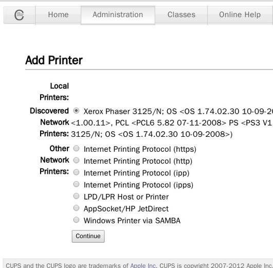CUPS（通用Unix打印系统）