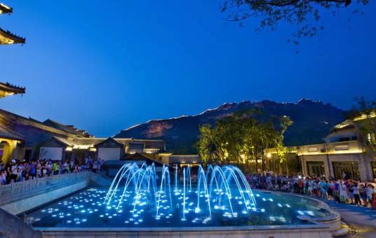 古北水镇音乐喷泉