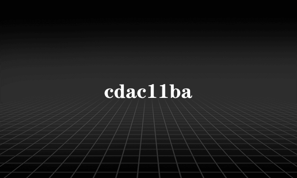 cdac11ba