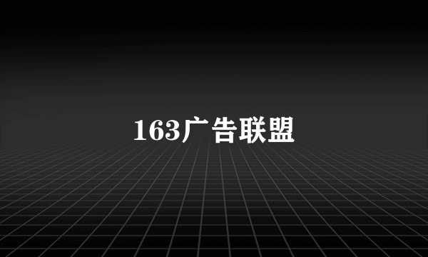 163广告联盟