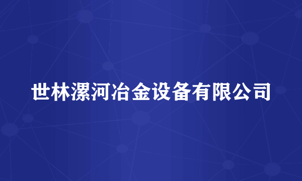世林漯河冶金设备有限公司
